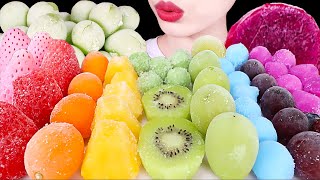Download lagu ASMR MUKBANG｜FROZEN FRUITS 얼린 과일 STRAWBERRY, PINEAPPLE, GRAPE, KIWI, ICE CREAM etc. EATING SOUNDS 먹방 mp3