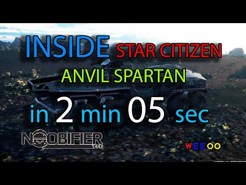 INSIDE the "Anvil Spartan" - in 2min 5sec Star Citizen