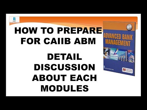 HOW TO PREPARE FOR CAIIB ABM | ADVANCED BANK MANAGEMENT CAIIB | CAIIB | CAIIB ABM | TWO HANDS Video