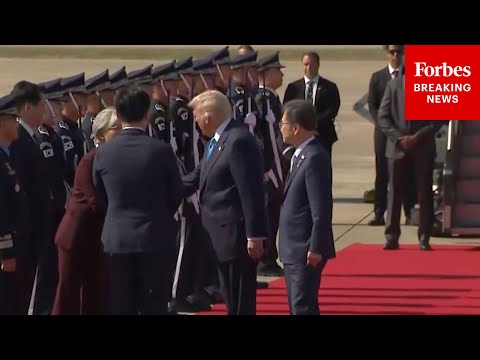 VIRAL MOMENT: South Korean Band Plays 'YMCA' For Trump Upon His Arrival On Air Force One