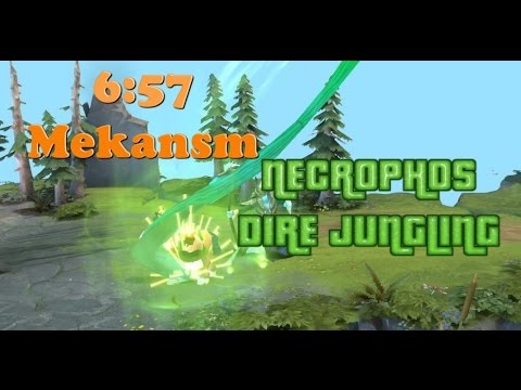 Dota 2 Howto Jungle 6.88 - Necrophos 6 mins 57 secs Mekansm - Dire Guide