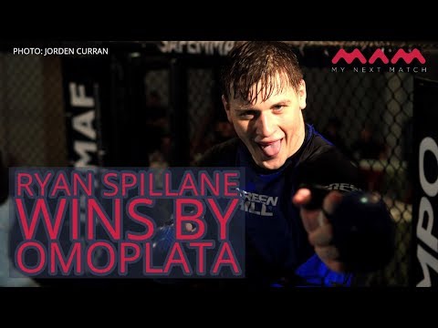 Ryan Spillane reacts to omoplata win at IMMAF Euro 18