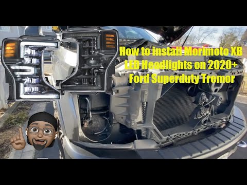 2020+ Ford F250 F350 Super Duty Tremor How to Install Morimoto XB LED headlights Detail Good & Bad