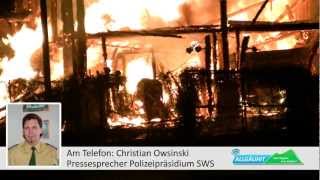 preview picture of video 'Kein Löschwasser: 600.000 Euro Schaden bei Großbrand in Dietmannsried'