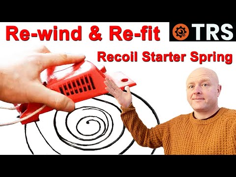 Chainsaw Recoil Starter Spring (How to Rewind)   (by Craig Kirkman)