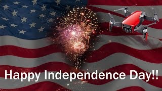 Happy Independence Day USA!  Fireworks finale captured by DJI Mavic Air