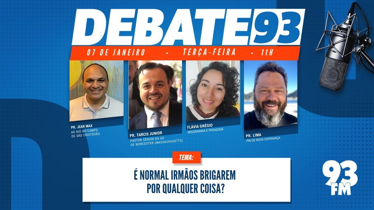 Paz entre Irmãos - Como fazer para que os filhos além de irmãos sejam amigos? - Debate 93 - 07/01/25