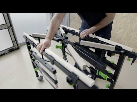 Sulankstomas daugiafunkcis darbastalis Festool STM 1800 video