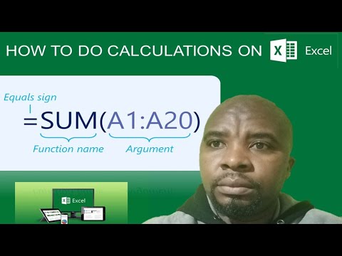 HOW TO DO CALCULATIONS ON MICROSOFT EXCEL