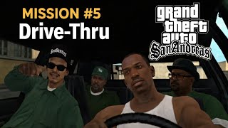 GTA San Andreas Drive Thru Mission #5 | CJ & Big Smoke Drive Thru Gameplay Hindi