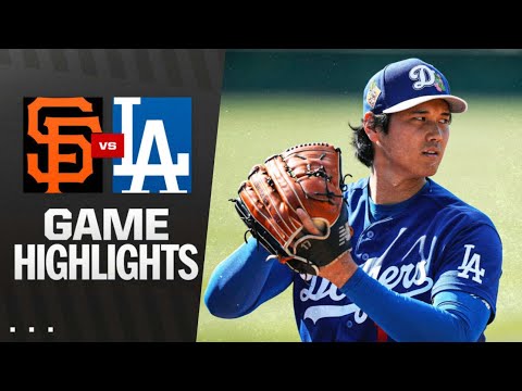자이언츠 vs 다저스 경기 하이라이트 (2026년 3월 18일) MLB 하이라이트