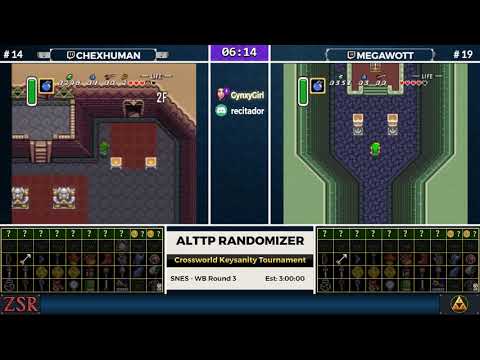 ALttPR Crossworld Keysanity Tournament: WB Round 3 - Chexhuman vs. Megawott