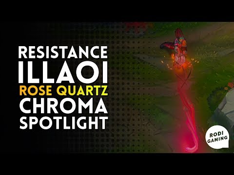 RESISTANCE ILLAOI ROSE QUARTZ CHROMA SPOTLIGHT - LEAGUE OF LEGENDS