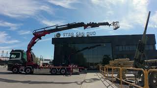 Scania R490 8×2 EFFER 955 Fly Jib Winch Basket Crane