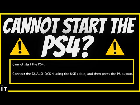 HOW TO FIX CANNOT START PS4 (Easy Method)