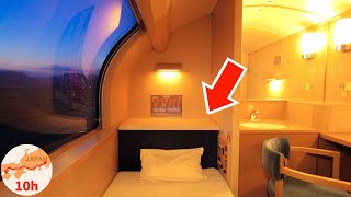 Japan&#39;s Overnight Sleeper Train 😴 FIRST CLASS Seat 🛏 Sunrise Express 寝台特急 サンライズ出雲 瀬戸 シングルデラックス DX