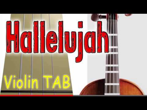 Hallelujah - Violin - Play Along Tab Tutorial