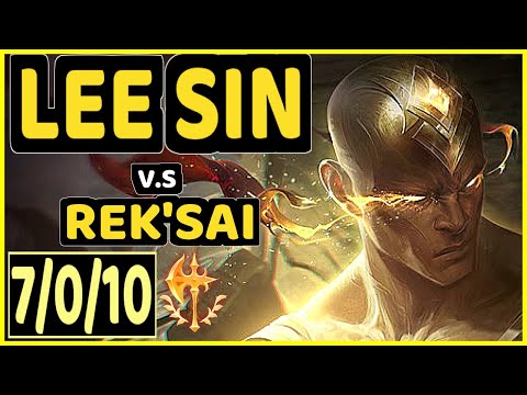 GILIUS (LEE SIN) vs REK'SAI - 7/0/10 KDA JUNGLE CHALLENGER GAMEPLAY - EUW