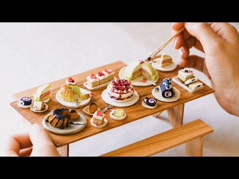 🍰 Making Polymer Clay Food Miniatures | My Petite Cakes! ~ ASMR