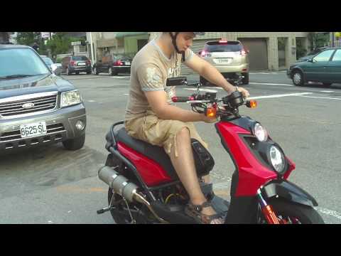 Samuraiscoot - Zuma 223cc take off - 100 metre sprint