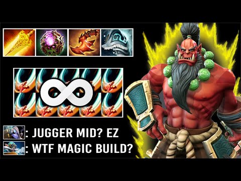 DOTA 1 MID HERO IS BACK! Magic Juggernaut vs Tinker Mid Max Burn DMG Blade Fury Imba WTF Dota 2