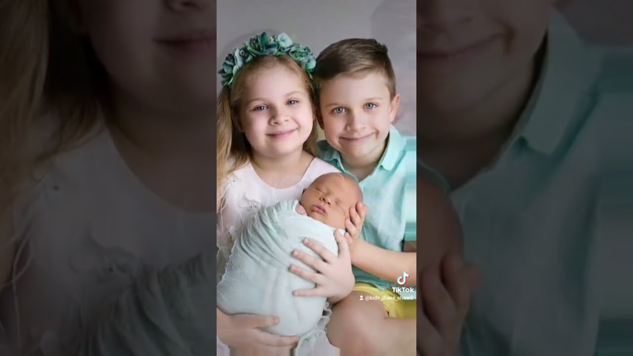 Diana and Roma with their new brother#diana#roma#dianaroma#tiktok