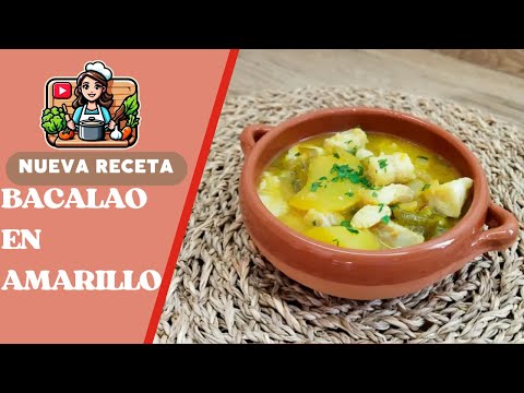 HOY RECETA DE CUCHARA 🥄🥄 BACALAO EN AMARILLO 🐟🐟💛💛