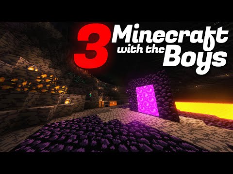 Our FIRST TIME in the Nether... | Minecraft with the Boys 3