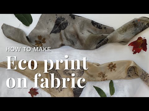 How to make eco print on fabric | Tutorial