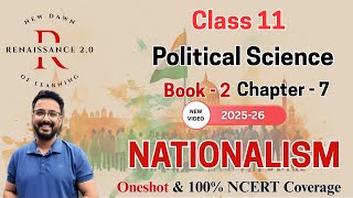 Class 11 Political Science Book 2 Ch-7 NATIONALISM With Notes | Hindi Explanation
