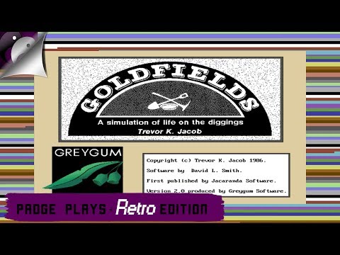 Padge Plays! Retro Edition - Goldfields (1986 - Jacaranda Software) Lets Play Goldfields PC Gameplay