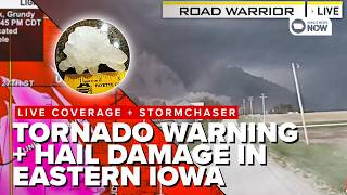 LIVE TRACKING + STORMCHASER: Tornado watch & large hail in Eastern Iowa