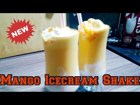 Recipe of: Mango Icecream Shake by Asra saad kitchen