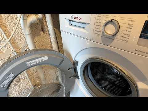 FIX broken door (Hinge) on BOSCH Washing Machine. Lose door or replace hinge - Washing Machine