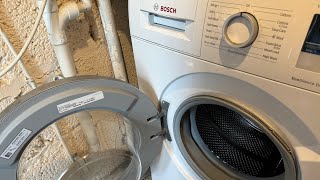 Fix broken door (hinge) on BOSCH Washing Machine - lose door or replace hinge