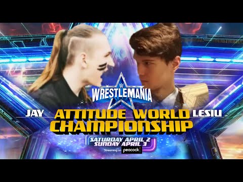 Lesiu kontra Jay Attitude World Championship match (Title vs. Career) ROAD TO WRESTLEMANIA 38