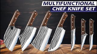Dfito Butcher Knife Set with Roll Bag, 14 in 1 Professional Chef Knife Set Review