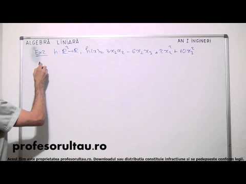 43   Aducerea la forma canonica a formelor biliniare si patratice metoda Gauss   partea 4