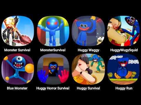 Monster Survival, Huggy Survival, Huggy Waggy Challenge, Blue Monster, Huggy Horror, Huggy Run