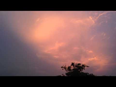 Amazing colors...Time lapse of clouds after storm