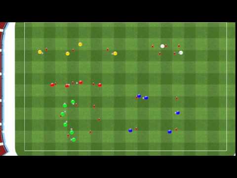 4 Ejercicios de futbol conduccion para prebenjamines