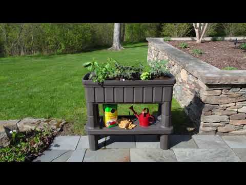 Urban Garden for your Small Space | Raised Patio Garden with Storage | American Home by Simplay3