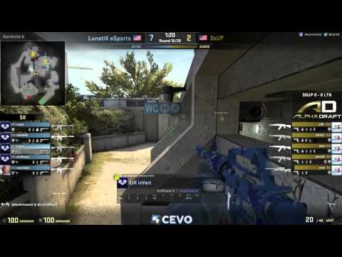 3sUP vs LunatiK eSports Game 1 (CEVO-P CS:GO Season 8) - Dust & LATORR