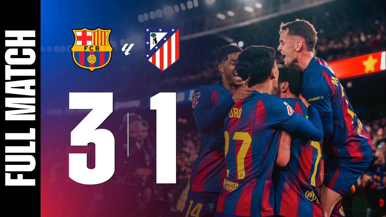 FULL MATCH | FC BARCELONA 3 vs 1 ATLÉTICO DE MADRID | LALIGA 2025/26 MD19 🔵🔴