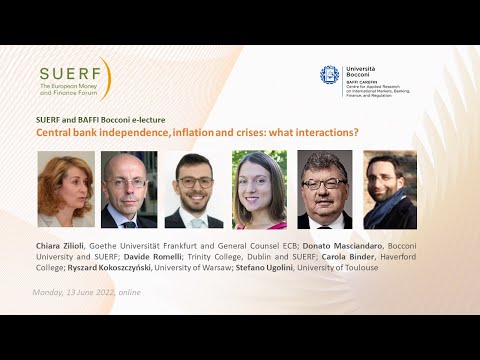 SUERF-Baffi Bocconi e-lecture - Central Bank Independence - 20220613
