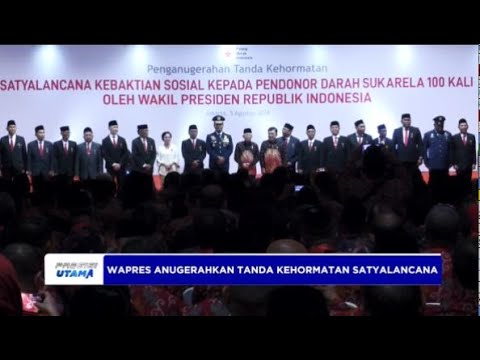 WAPRES ANUGERAHKAN TANDA KEHORMATAN SATYALANCANA