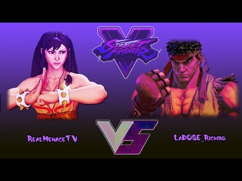 SFV - Chun Li (RealMenaceTV) vs Ryu (LaDOSE_Richiro)