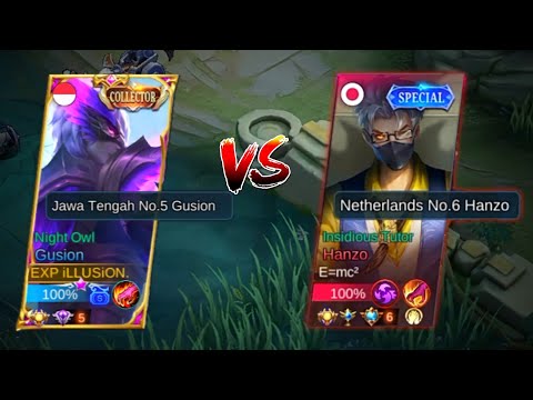 GUSION VS TOP SUPREME HANZO IN RANKED MATCH!! WHO WILL WIN?? | MLBB