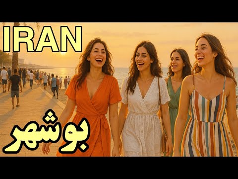 IRAN - Beautiful Populated Bushehr Beach In South Of Iran