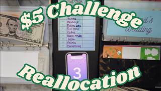 $5 Challenge Reallocation | Bonus Cash Stuffing!